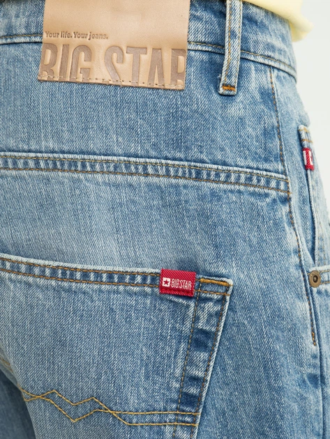 Krótkie spodenki męskie jeansowe Big Star Conner W29 Błękitne (5900714525439) - obraz 6