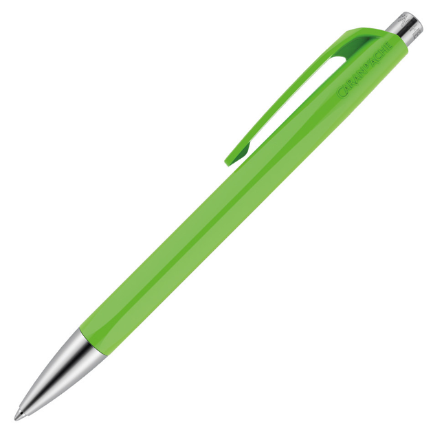 Ручка кулькова Caran d'Ache 888 Infinite Синя 0.7 мм Зеленый корпус (7630002331456) - зображення 1