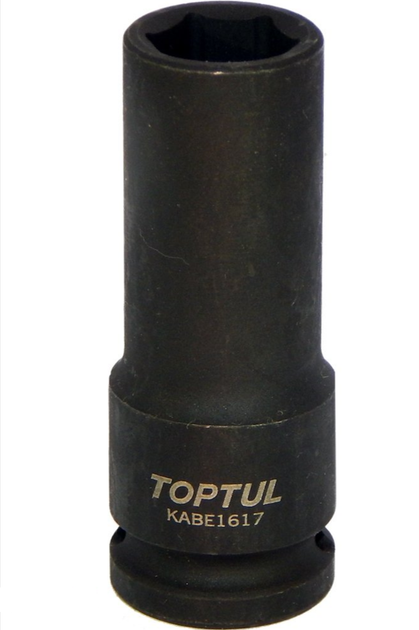 Головка торцевая ударная длинная 1/2" 17мм TOPTUL KABE1617 - Фото 1 Головка торцевая ударная длинная 1/2" 17мм TOPTUL KABE1617 - изображение 1