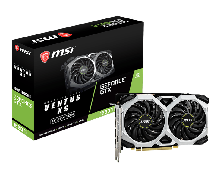 Відеокарта MSI GeForce GTX 1660 Ti VENTUS XS 6G OC – фото, відгуки