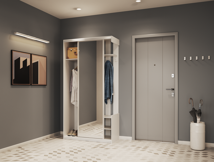 Передпокій Doros City One Door Білий 110х45х210 см - зображення 5