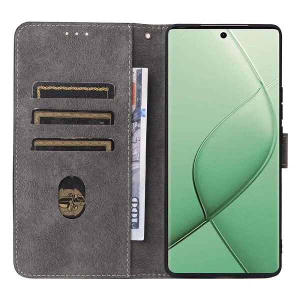 Чехол-книжка Deexe Delta Book для TECNO Spark 20 Pro+ - Black - изображение 2