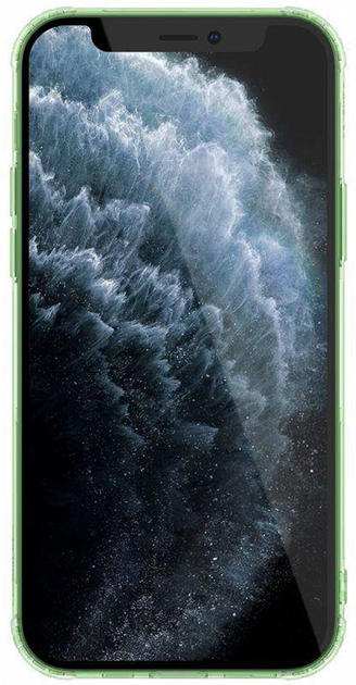 Etui plecki Nillkin Nature TPU Case do Apple iPhone 12 Pro Max Green/Transparent (6902048202191) - obraz 2