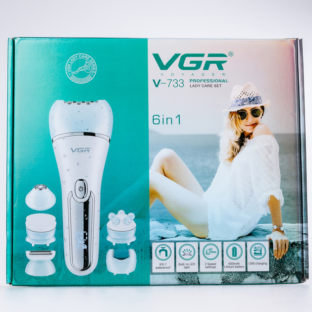 Эпилятор VGR V-733 на аккумуляторе USB 6 в 1 - изображение 3