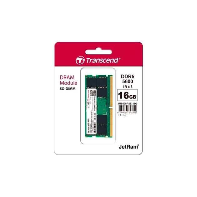 メモリー Transcend 16GB DDR5-5600 U-DIMM トランセンドジャパン ノートPC用メモリ DDR5 5600 16GB 262pin SO-DIMM