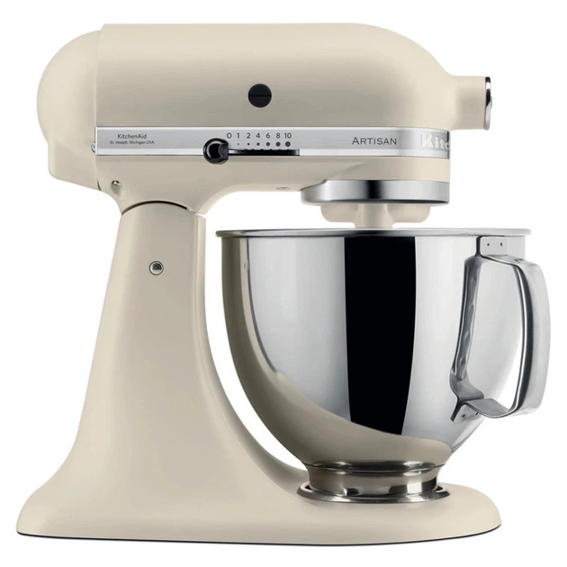 Кухонна машина KitchenAid Artisan 4,8 л 5KSM175PSEFL з відкидним блоком свіжий льон - Фото 4 Кухонна машина KitchenAid Artisan 4,8 л 5KSM175PSEFL з відкидним блоком свіжий льон - зображення 4