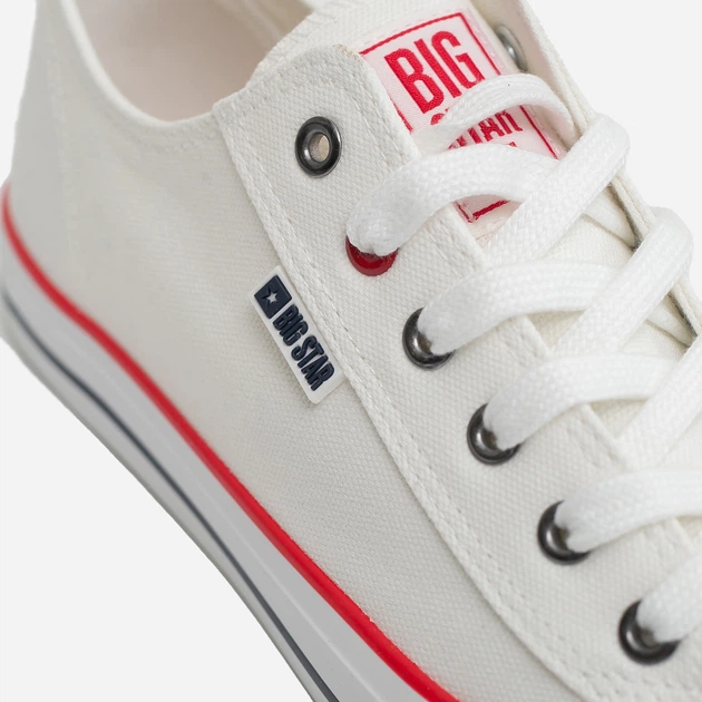 Жіночі кеди низькі Big Star JJ274A500 40 Білі (5900714489656) - зображення 6