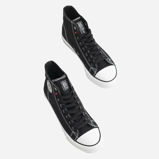 Жіночі кеди високі Big Star JJ274A502 41 Чорні (5900714489786) - зображення 3