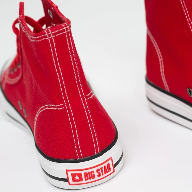 Жіночі кеди високі Big Star JJ274A503 40 Червоні (5900714489830) - зображення 5