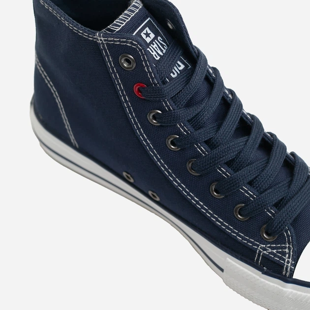 Trampki damskie wysokie Big Star JJ274A504 39 Ciemnoniebieskie (5900714489885) - obraz 4