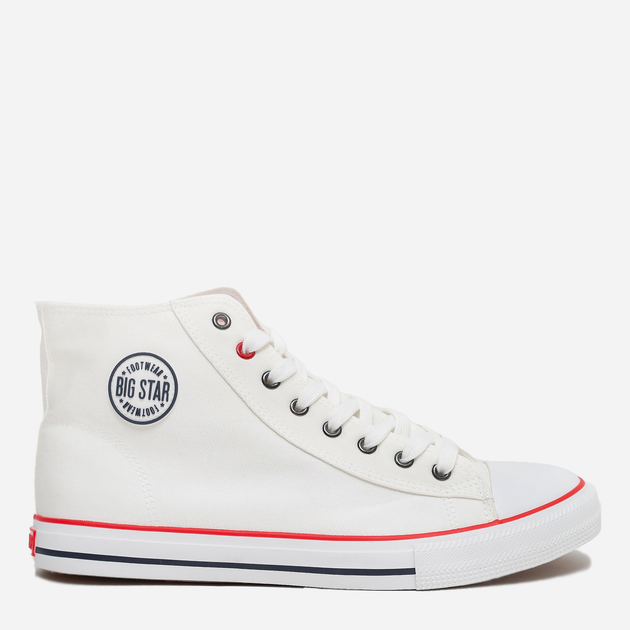 Trampki damskie wysokie Big Star JJ274A505 38 Białe (5900714489939) - obraz 1