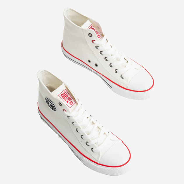 Trampki damskie wysokie Big Star JJ274A505 39 Białe (5900714489946) - obraz 2