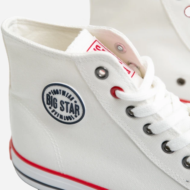 Trampki damskie wysokie Big Star JJ274A505 39 Białe (5900714489946) - obraz 4