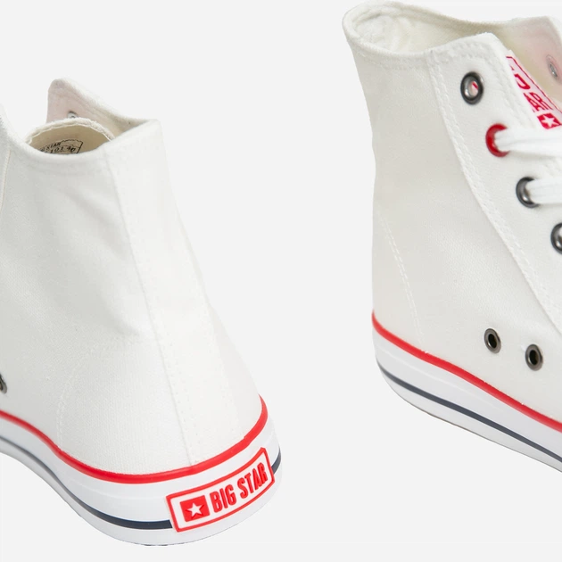 Trampki damskie wysokie Big Star JJ274A505 39 Białe (5900714489946) - obraz 6