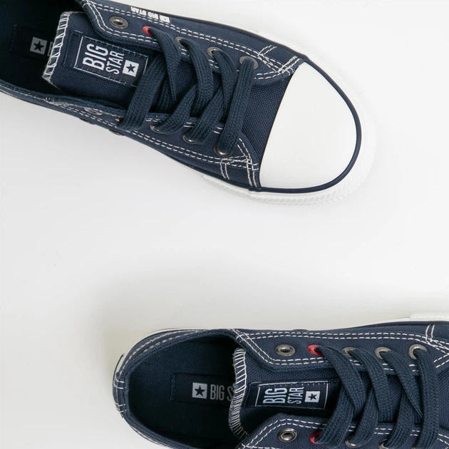 Жіночі кеди низькі Big Star JJ274A531 37 Темно-сині (5900714612498) - зображення 3