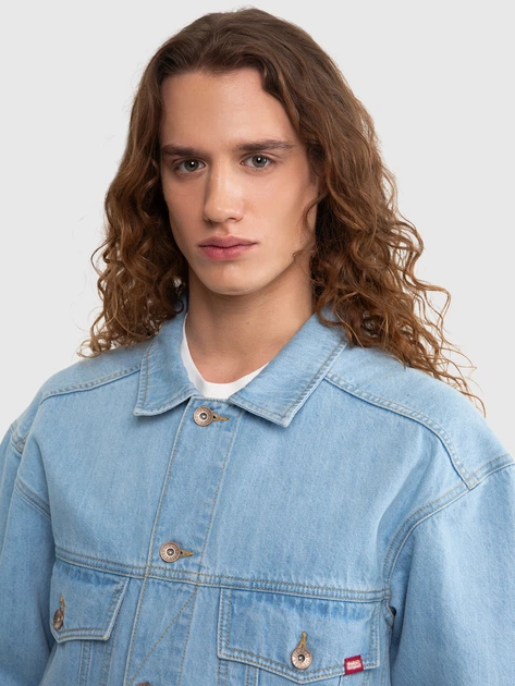 Kurtka jeansowa męska Big Star Eddy L Błękitna (5900714703585) - obraz 5