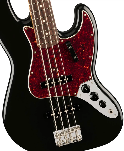 Бас-гитара Fender Vintera II '60s Jazz Bass Black - Фото 4 Бас-гитара Fender Vintera II '60s Jazz Bass Black - изображение 4
