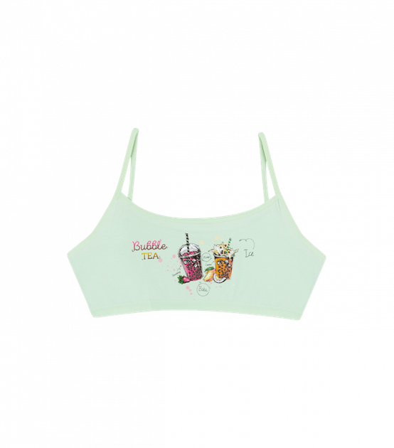 Підлітковий топ з принтом Bubble TEA - Donella - 5924Y6 - 152-158 см - Салатовий - Фото 1 Підлітковий топ з принтом Bubble TEA - Donella - 5924Y6 - 152-158 см - Салатовий - зображення 1