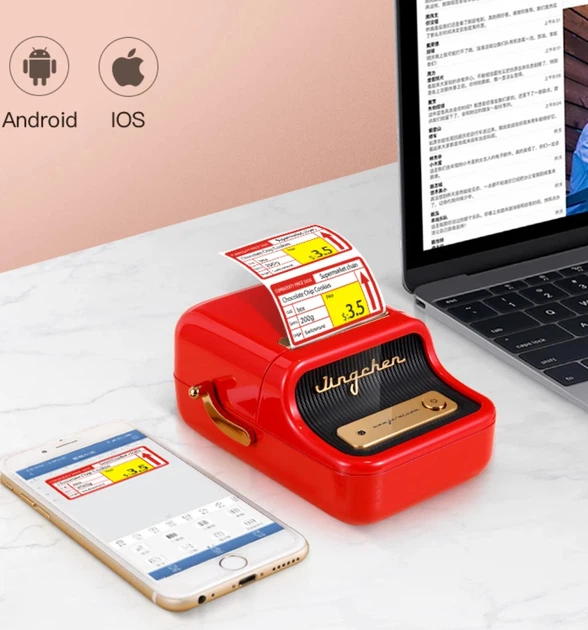 Портативный мини-принтер Niimbot B1 для печати этикеток Bluetooth Red - изображение 7