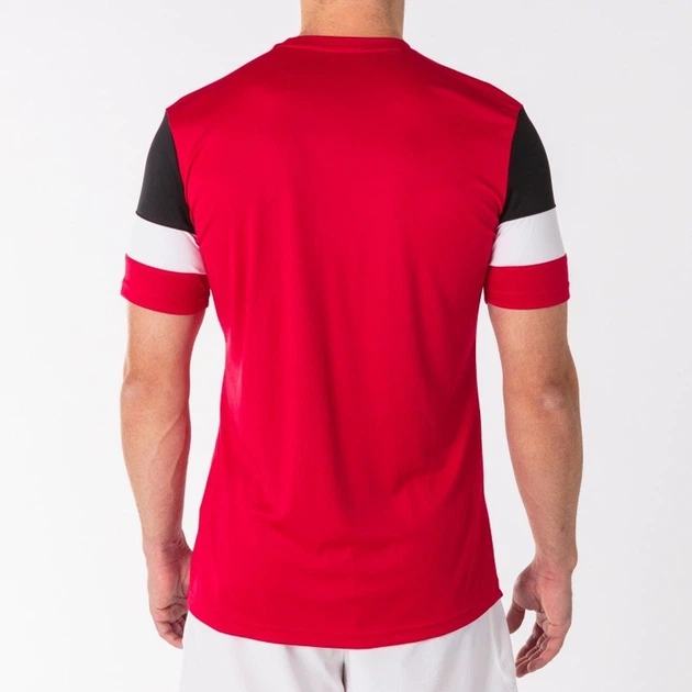 Футболка Joma CREW IV T-SHIRT RED-BLACK S/S красный M 101534.601 M - Фото 3 Футболка Joma CREW IV T-SHIRT RED-BLACK S/S красный M 101534.601 M - изображение 3