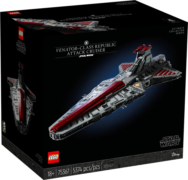 Zestaw klocków LEGO Star Wars Gwiezdny Niszczyciel typu Venator 5374 elementy (75367) - obraz 1