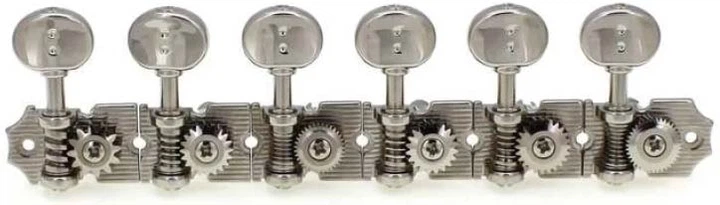 Колки для электрогитары Graph Tech PRN-4624-N0 Ratio Electric 6-in-line Waffle, Vin. Nickel - Фото 6 Колки для электрогитары Graph Tech PRN-4624-N0 Ratio Electric 6-in-line Waffle, Vin. Nickel - изображение 6