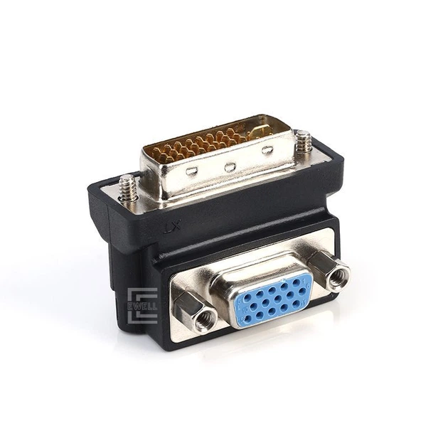 Адаптер Ewell DVI - VGA M/F, 90 градусов (EW601) - изображение 2