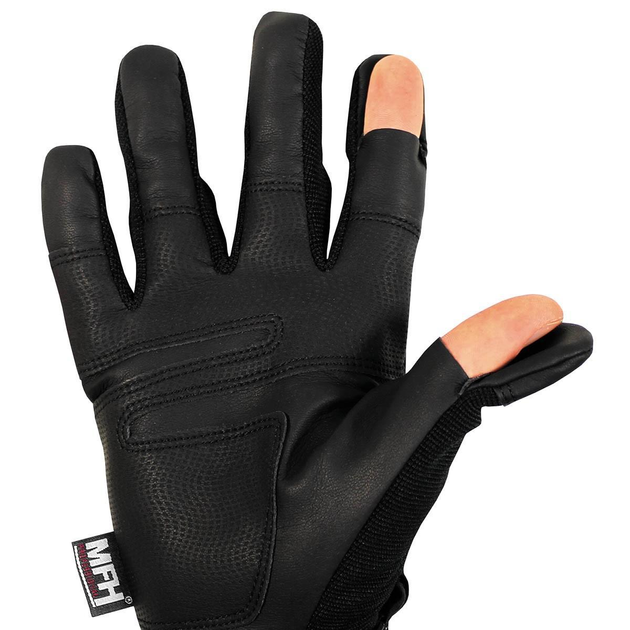 Рукавички тактичні MFH Tactical Gloves Mission - Black XL - изображение 2