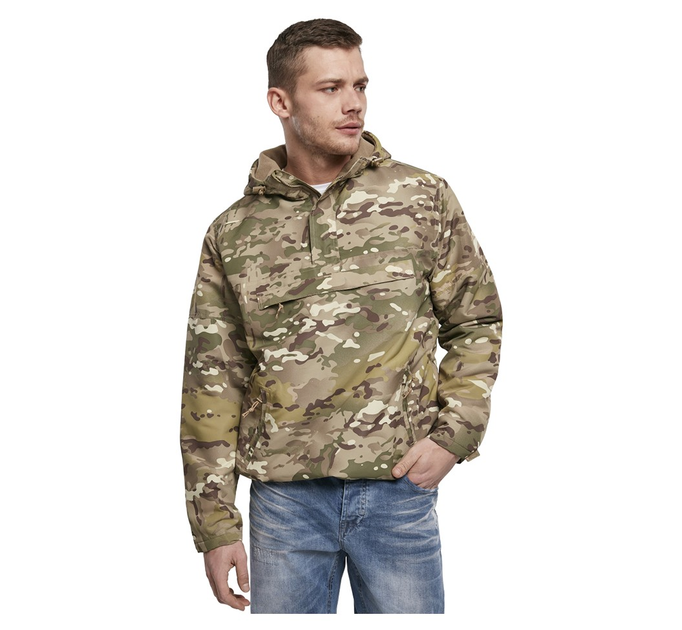 Куртка тактична Brandit Windbreaker Tactical Camo Мультикам 5XL - зображення 2