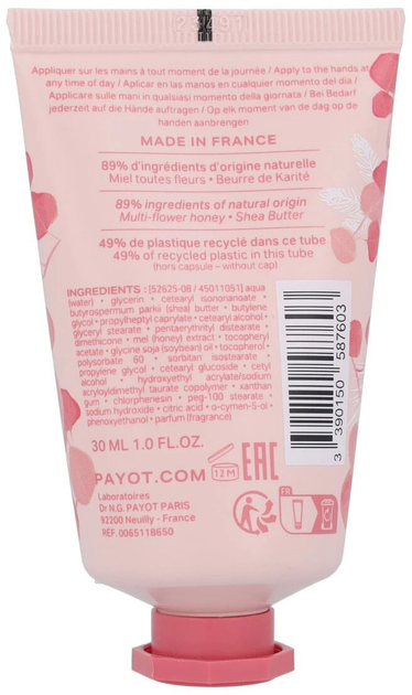 Krem do rąk Payot Rituel Douceur Emollient Hand Cream 30 ml (3390150587603) - obraz 2