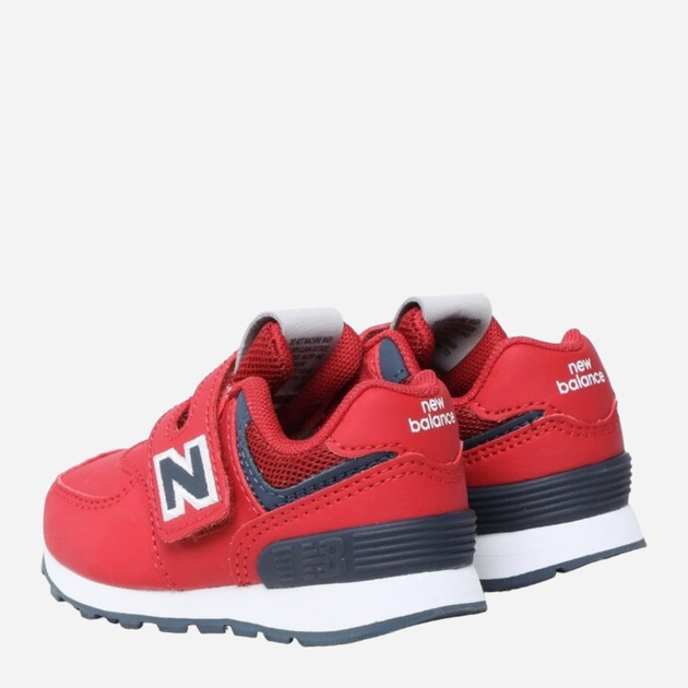 Buty sportowe dziecięce dla dziewczynki New Balance 574 IV574CR1 22.5 (6US) Czerwone (196307117920) - obraz 4