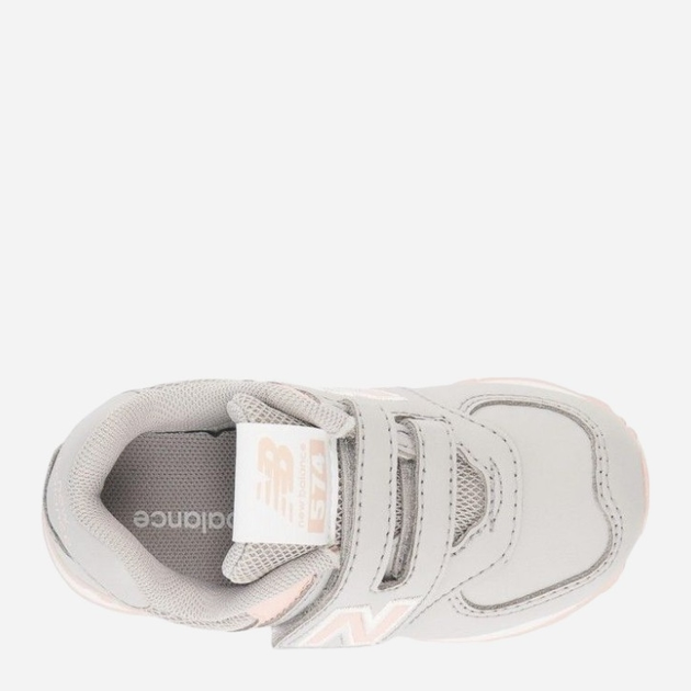 Дитячі кросівки для дівчинки New Balance 574 IV574CG1 27.5 (10US) Сірі з бежевим (196307125338) - зображення 3