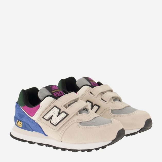 Дитячі кросівки для дівчинки New Balance 574 IV574CP1 22.5 (6US) Різнокольорові (196307205795) - зображення 4