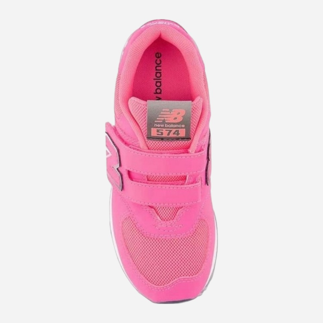 Дитячі кросівки для дівчинки New Balance 574 IV574IN1 27.5 (10US) Яскраво-рожеві (196307214957) - зображення 4