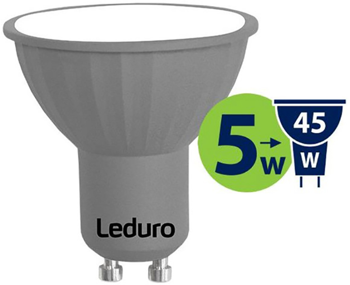 Żarówka LED Leduro GU10 3000K 5W 400 lm PAR16 21192 (4750703995955) - obraz 1