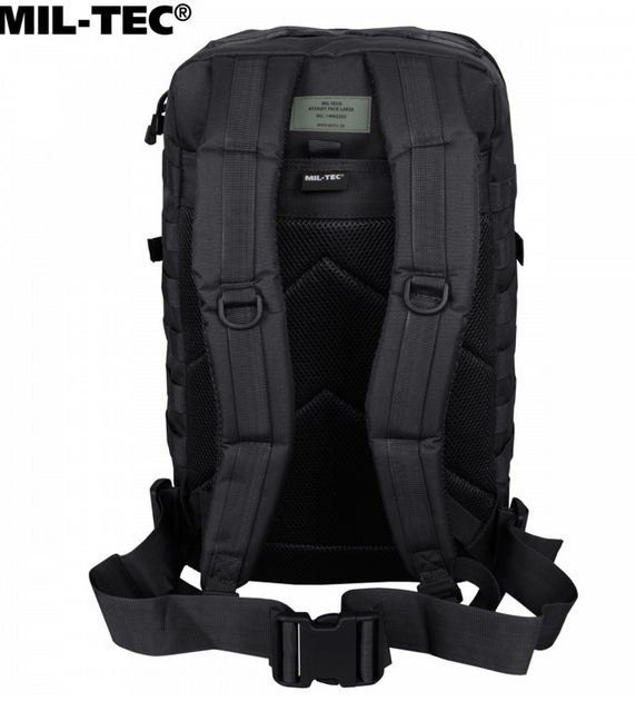Рюкзак тактический 36 л Черный Assault L 36 л Mil-Tec BLACK (14002202-36) - изображение 3