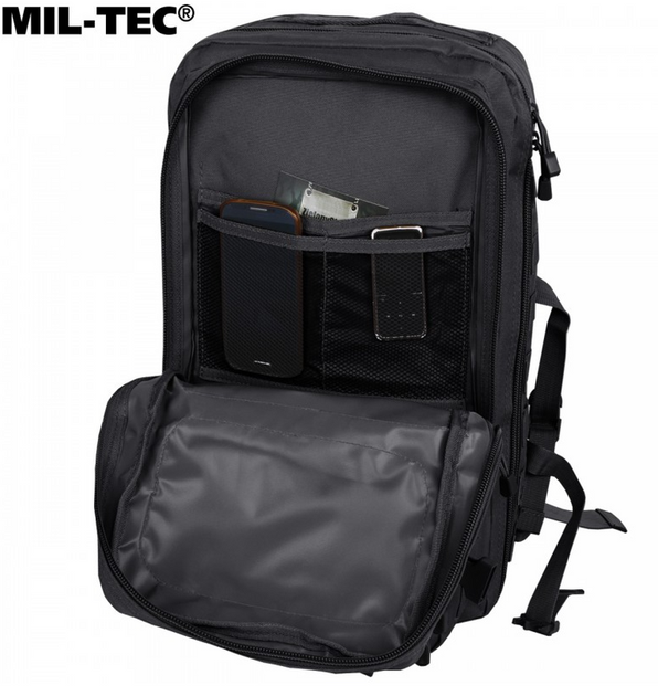 Рюкзак тактический 36 л Черный Assault L 36 л Mil-Tec BLACK (14002202-36) - изображение 4