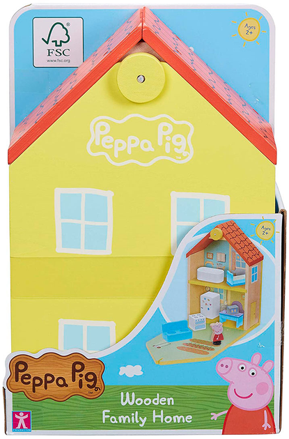 Drewniany zestaw do zabawy Peppa Pig Domek Peppy (07213) (5029736072131) - obraz 1