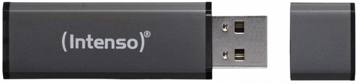 Флеш пам'ять Intenso Alu Line Blister 8GB USB 2.0 Black (3521461) - зображення 2