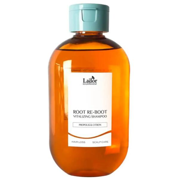 Шампунь для сухой кожи головы с прополисом La'dor Root Re-Boot Vitalizing Shampoo, 300 мл - Фото 1 Шампунь для сухой кожи головы с прополисом La'dor Root Re-Boot Vitalizing Shampoo, 300 мл - изображение 1