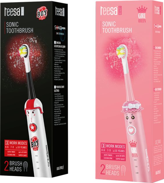 Електрична зубна щітка Teesa Sonic Junior Boy TSA8005 - зображення 6