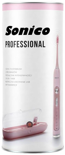 Elektryczna szczoteczka do zębów Sonico Professional Pink (SON000008) - obraz 6