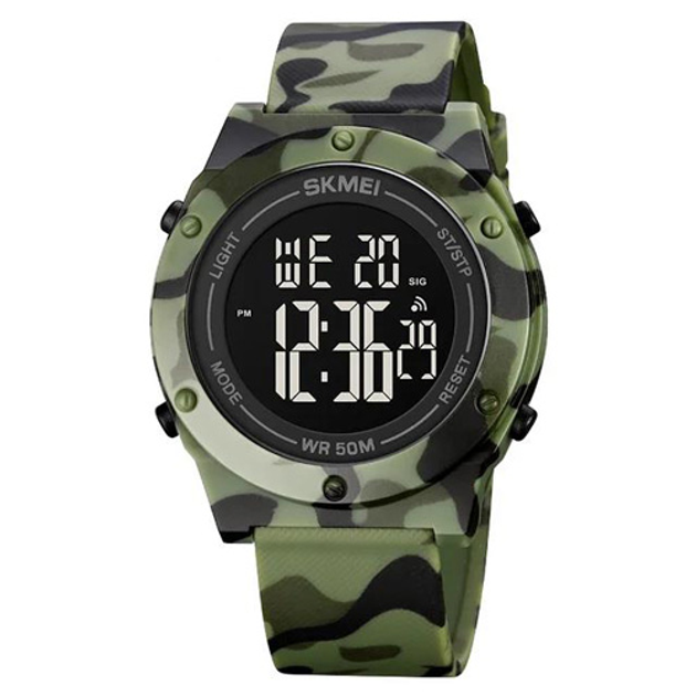 Наручные часы с подсветкой Skmei 1772CMGNBK 43 мм Camouflage – фото ...