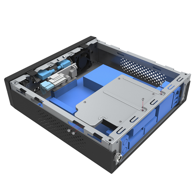 Корпус Mini-ITX GameMax MT300-2U3-60W с блоком питания Minitower Черный - изображение 5