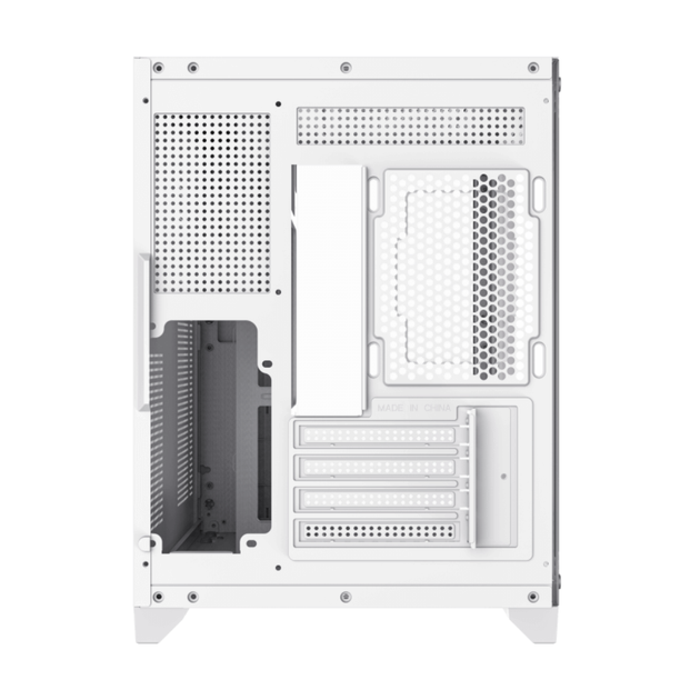 Корпус комп'ютерний GameMax Infinity Mini White без блока живлення Minitower Білий - зображення 5