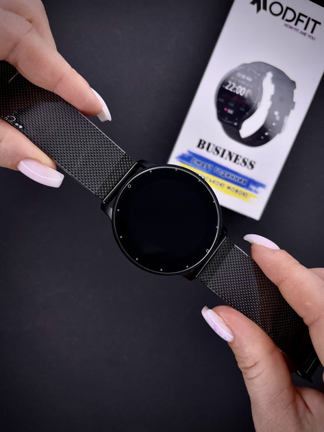 Наручний годинник Modfit Business All Black Mesh 39 мм - зображення 2