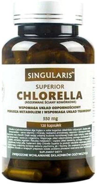 Suplement diety Singularis Superior Chlorella 120 caps (5903263262251) - obraz 1