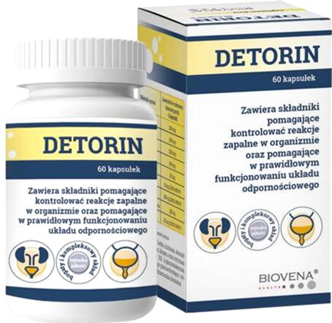 Suplement diety Biovena Detorin 60 caps (5903111462369) - obraz 1