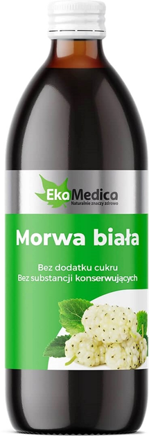 Концентрований сік EkaMedica 100% Natural Шовковиця біла 500 мл (5902596671679) - зображення 1