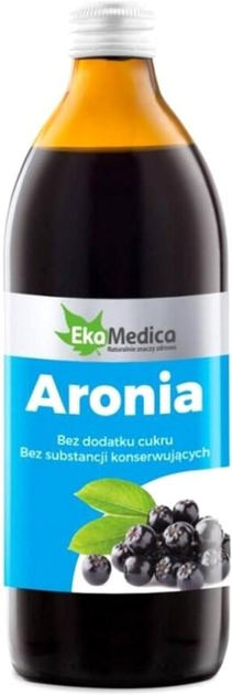 Zagęszczony sok EkaMedica 100% Natural Aronia 1000 ml (5904213000923) - obraz 1